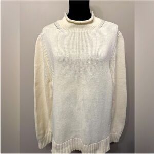 J. Crew Cream Turtleneck Sweater